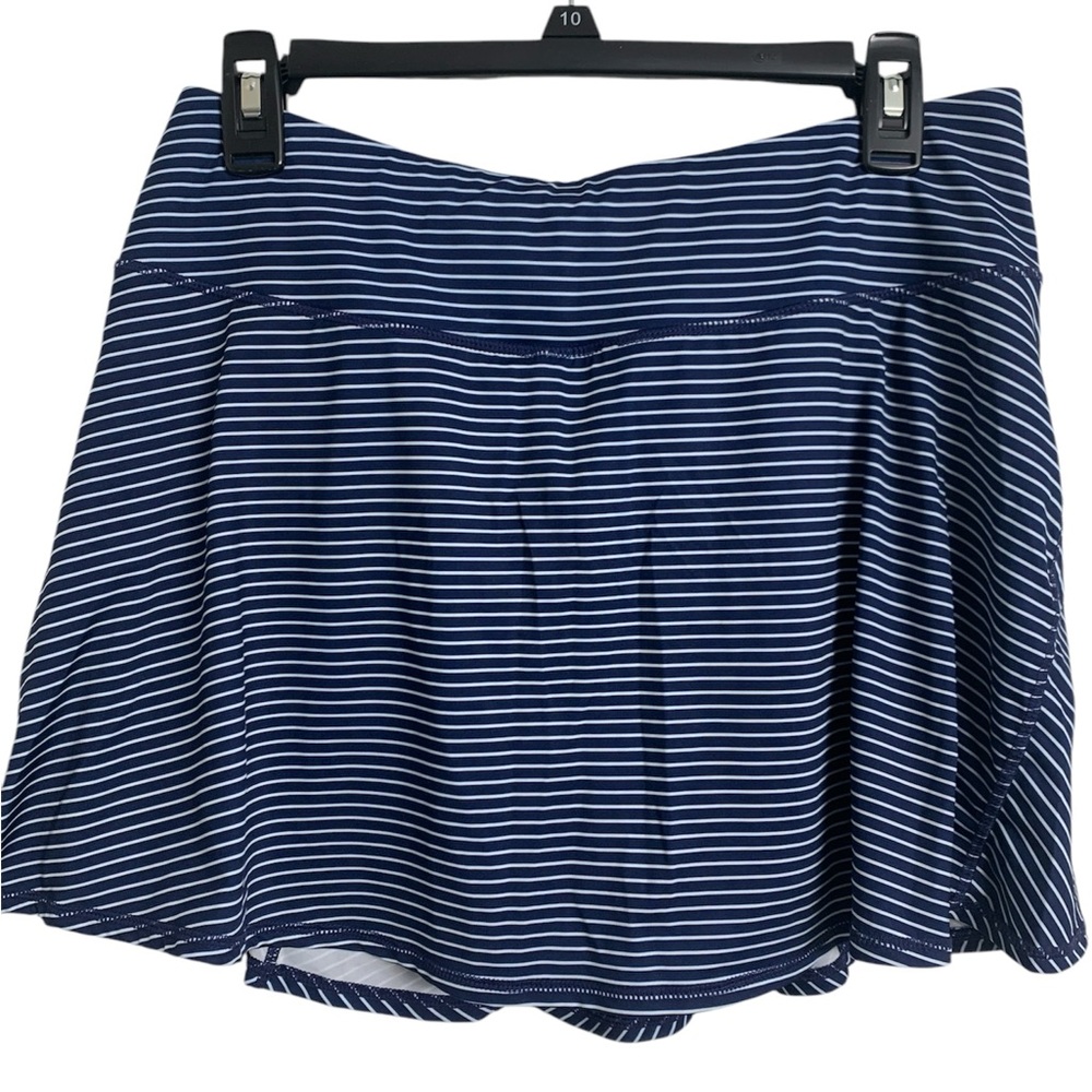Kyodan Tennis Pickleball‎ Strip Skirt Shorts Skort Size L